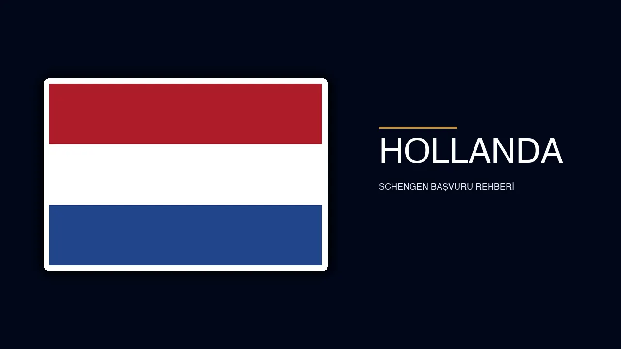 Hollanda vize rehberi için destinasyon görünümü