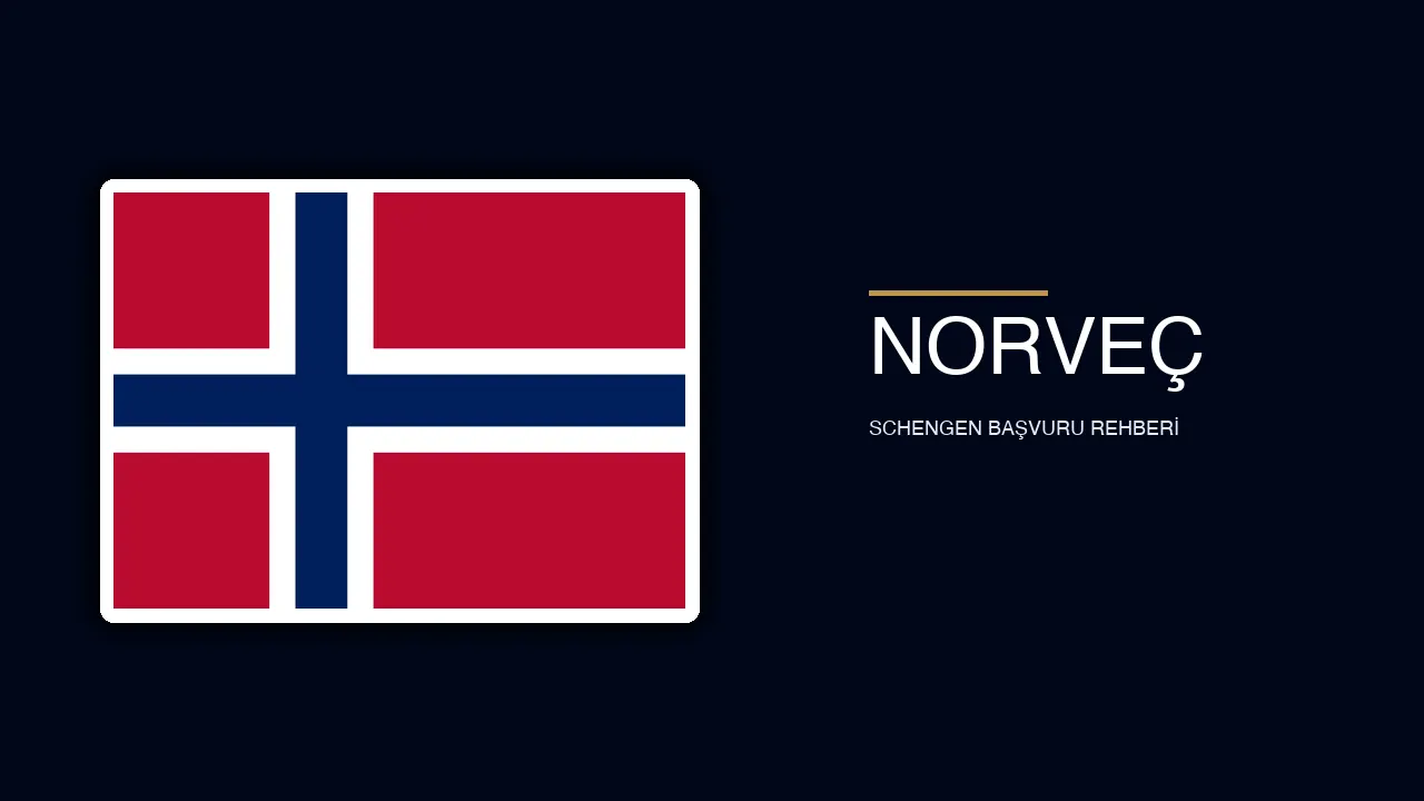 Norveç vize rehberini temsil eden destinasyon görünümü